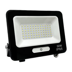 Foco LED de 50W, color negro, 6500K; ideal para iluminación de espacios amplios y exteriores, proporciona luz brillante y - Product Image 1