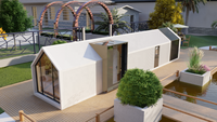 Maison préfabriquée de luxe de 20 pieds, maison mobile modulaire en conteneur, petite maison en A-frame, maison préfabriquée, maison en conteneur préfabriquée