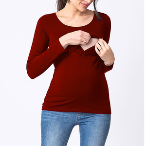 <span class=keywords><strong>Ensemble</strong></span> de <span class=keywords><strong>pyjama</strong></span> de maternité pour femme en denim d'hiver à manches longues, col rond, anti-allergique et antibactérien, en élasthanne/coton - Product Image 4