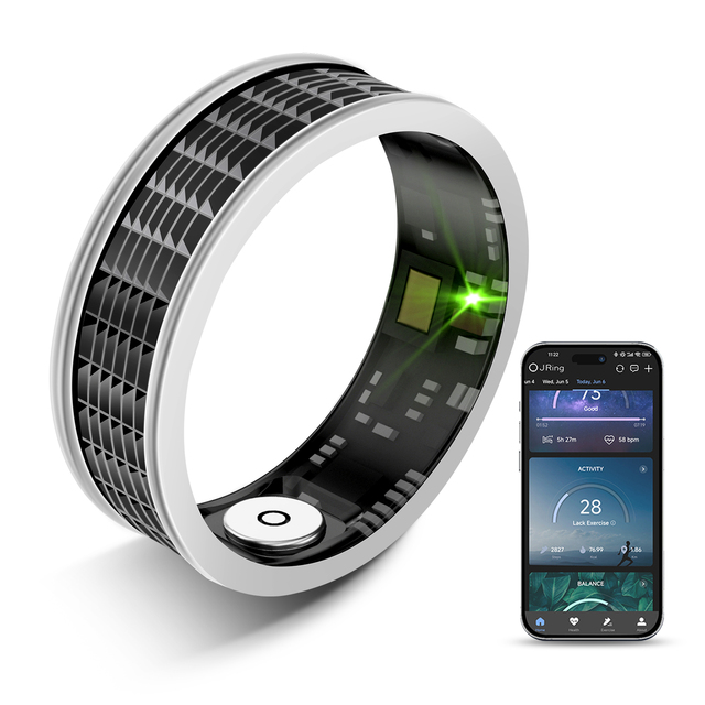 2026 New Design Health Smart Ring 5ATTM Waterproof Sport Sleep tracker Blood Oxygen Long Standby Time App Control