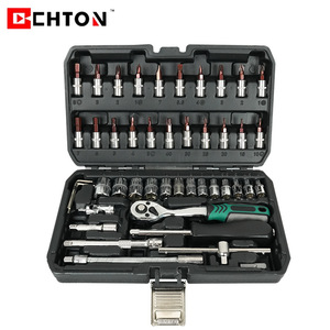 CHTON Kawataku 46-Piece Tool Kit 72-Tooth S2 Socket Wrench Set For Motorcycle Electric Vehicle Household Repair - Product Image 2