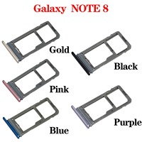 Single Dual Sim Karten fach Slot Frame Holder Ersatz für Samsung Galaxy HINWEIS 8 Schneller Versand Großhandel