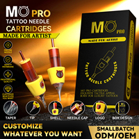 Aiguilles de tatouage jetables OEM MO Pro en gros, cartouches aiguisées RL RM RS M1 pour machine à tatouer, art corporel