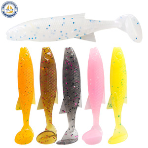 Señuelo blando Yajie T-Tail de 65 mm, imitación de pez para pesca de salmón en el fondo. - Product Image 1