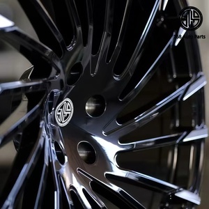 168 Rines Forjados Monobloque de 5 Birlos con Acabado CNC Negro Brillante y Diseño Multirradio Personalizados para Toyota Alfa Senna Mercedes-Benz <span class=keywords><strong>Vito</strong></span> MPV - Product Image 3