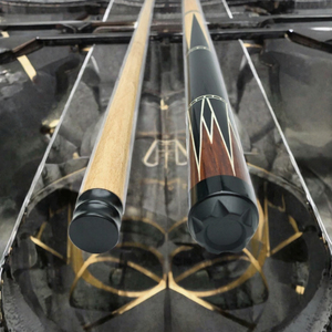 Taco de billar de madera negra, de 2 piezas, ligero, con punta de 11.5mm o 12.5mm, para billar de 8 y 9 bolas - Product Image 3