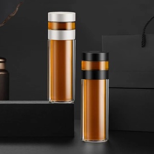 300ML Double Wall Glass Water Bottle with <b>Tea</b> <b>Infuser</b> <b>Tea</b> and Water Separation <b>Mug</b> Cup for Boiling Water - Product Image 5