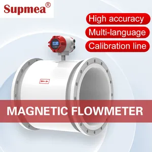 Emfm transmissor de fluxo eletromagnético, medidor digital de fluxo eletromagnético ss 316