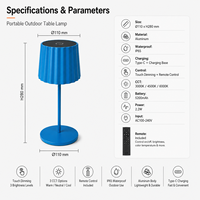 Lampe de table à LED tactile, lampe de lecture, IP65, lumière de nuit électrique moderne pour chambre à coucher, salon
