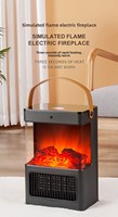 Cheminée électrique à simulation 3D de flamme de montagne, poêle de chauffage de style européen pour salon