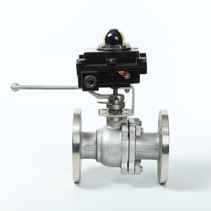 Válvula de bola manual con brida de acero inoxidable 304, conexión de 2 pulgadas para uso industrial en agua, aceite y gas - Product Image 1