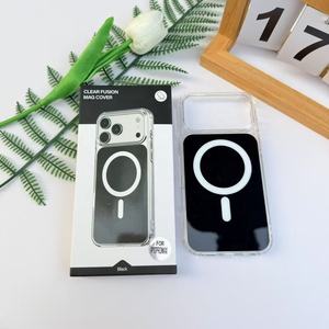 HEYBINGO Custodia Magnetica in Cristallo <span class=keywords><strong>per</strong></span> Telefono, Cover Protettiva in TPU Acrilico Anti-Caduta <span class=keywords><strong>per</strong></span> <span class=keywords><strong>iPhone</strong></span>, Confezione Retail, Ordine Piccolo Lotti - Product Image 2