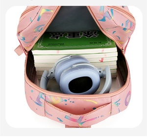 Nuevo conjunto de <span class=keywords><strong>mochila</strong></span> de 3 piezas de gran capacidad-Bolso informal con estampado de letras versátil, <span class=keywords><strong>mochila</strong></span> de escuela secundaria para niñas - Product Image 5