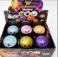 Jouet Squishy Père Noël Personnalisé en Usine, 8,5 cm, Boîte Mystère, Rouge Pailleté, Effet Gelée, à Remontée Lente, en TPR, Anti-Stress, Thème Fêtes