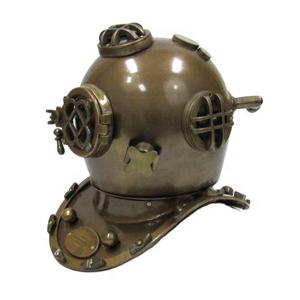 Casco decorativo de buceo y buzo con acabado pulido antiguo hecho a mano Suministro de fabricación - Product Image 1