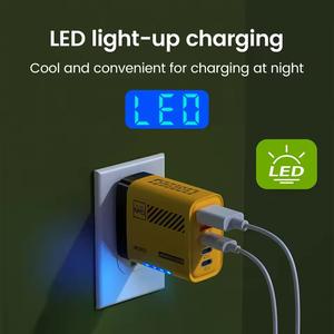 <span class=keywords><strong>5</strong></span> पोर्ट 240 डब्ल्यू <span class=keywords><strong>USB</strong></span>-C वॉल चार्जर त्वरित चार्ज 3.0 240w टाइप-सी यूएसबी सी सेल फोन चार्जर फास्ट चार्जिंग ट्रैवल एडाप्टर - Product Image 4