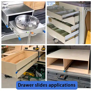 Heavy Duty Locking <strong>Drawer</strong> <strong>Slides</strong> Ball Bearing <strong>Drawer</strong> <strong>Slide</strong> Cold Rolled Steel <strong>Drawer</strong> <strong>Slides</strong> With Lock - Product Image 6