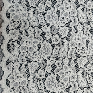 YY Kain Renda Putih Berkualitas Tinggi 60% Katun 40% Nilon dengan Motif Bunga untuk Pakaian Wanita & Gaun Pesta - Product Image 6