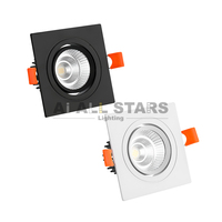 Spot d'hôtel carré Lumières vers le bas COB 5W 7W 9W 12W 15W 20W 30W Plafonnier Led encastré Réflecteur Spot Light Downlights