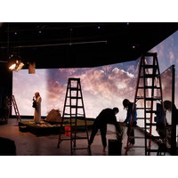 Mur vidéo LED incurvé de production virtuelle P1.9 1.9 mm P2.6 2.6 mm, écran LED XR 7680 Hz, studio d'affichage LED 3D immersif, Pantalla Led