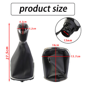 Pommeau de levier de vitesse Chevrolet Cruze 5 6 vitesses en cuir ergonomique pour modèle 2016 - Product Image 4