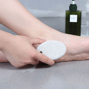 Lima de piedra pómez natural de forma ovalada para eliminar callos, herramienta de pedicura para el hogar - Product Image 4