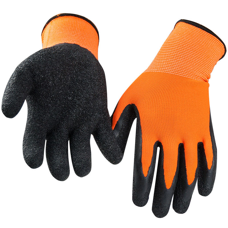 Găng tay bảo hộ dệt kim sợi Cotton phủ Latex công nghiệp, làm vườn, xây dựng Trung Quốc