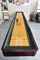 Table de jeu de palets en bois massif de taille personnalisée 12 Table d'intérieur multi-jeux polyvalente avec coussin en ardoise pour billard billard billard