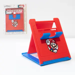 Soporte para consola de <span class=keywords><strong>Super</strong></span> <span class=keywords><strong>Mario</strong></span> <span class=keywords><strong>Bros</strong></span>, soporte fácil para jugar, reloj para teléfono móvil, Drama soporte ajustable, accesorio pequeño, regalo de Navidad - Product Image 1