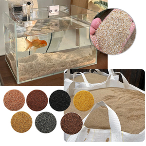Ecologisch verantwoorde, niet-toxische bodemzand voor aquariums in natuurlijke kleuren, fijnkorrelig, creëert een gezonde aquatische omgeving - Product Image 1