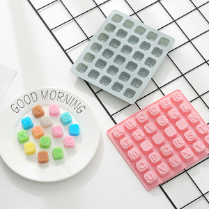 DM389 Tùy Chỉnh 48 Lỗ Bảng Chữ Cái Chữ Số Bánh Pop Khuôn DIY Kẹo Fondant <span class=keywords><strong>Ice</strong></span> <span class=keywords><strong>Cube</strong></span> <span class=keywords><strong>Silicon</strong></span> Moldes Para Chocolate - Product Image 3