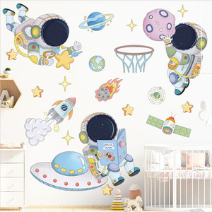 Cartoon Astronauta Autoadesivo Della Parete Creativo Del Bambino Carta Da Parati Della Decorazione Della Casa per bambini in <span class=keywords><strong>Camera</strong></span> Decorativa Della Parete <span class=keywords><strong>Camera</strong></span> Da Letto Adesivi Murali Per Bambini - Product Image 1