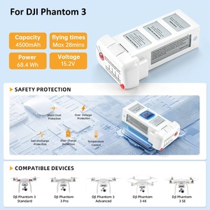 Batería de Vuelo Inteligente <span class=keywords><strong>DJI</strong></span> <span class=keywords><strong>Phantom</strong></span> <span class=keywords><strong>3</strong></span> Standard, <span class=keywords><strong>Phantom</strong></span> <span class=keywords><strong>3</strong></span> Professional, <span class=keywords><strong>Phantom</strong></span> <span class=keywords><strong>3</strong></span> Advanced, <span class=keywords><strong>Phantom</strong></span> <span class=keywords><strong>3</strong></span> <span class=keywords><strong>SE</strong></span>, <span class=keywords><strong>Phantom</strong></span> <span class=keywords><strong>3</strong></span> <span class=keywords><strong>4K</strong></span> LiFePO4 - Product Image 2