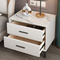 Table de chevet rembourrée - Meuble de chevet simple pour la maison - Meuble de rangement moderne et compact de qualité supérieure pour chambre à coucher