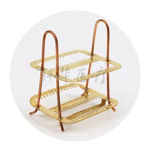 Kehua Ke037 30 Slide Copper Staining Rack For Glass Slides <b>Microscope</b> Use - Product Image 4