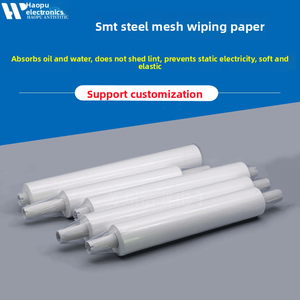 Bao bì không bụi 12 rãnh sườn <span class=keywords><strong>SMT</strong></span> stprint làm sạch giấy cuộn Vật liệu chống tĩnh điện giấy lau - Product Image 2