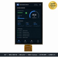 Module LCD TFT IPS TMK 8 pouces 800x1280 MIPI DSI Interface 4 voies ILI9881C-05 CTP GT9271 Montage intégré Rétroéclairage LED Tablette