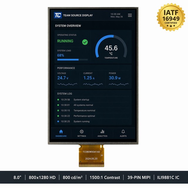 TMK 8 Inch IPS TFT LCD Module 800x1280 MIPI DSI 4-Lane Interface ILI9881C-05 CTP GT9271 Embedded Mounting LED Backlight Tablet