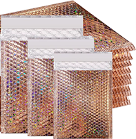 Grand courrier à bulles en poly en aluminium écologique de luxe Sacoches d'expédition rembourrées auto-scellantes Mailing métallique biodégradable