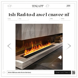 यूरोपीयन होम होटल इनडोर इलेक्ट्रिक फायरप्लेस एलईडी लौ रंग मल्टी-फंक्शन वाष्प भाप ऑटो पानी भरने वाले रिमोट - Product Image 3