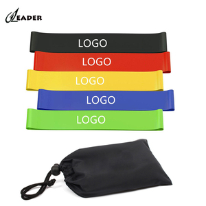 Set di 5 Fasce Elastiche Ecologiche Personalizzate per Fitness in TPE e Lattice <span class=keywords><strong>Naturale</strong></span>, Spessore 0,35-1,1mm, per Yoga ed Esercizi - Product Image 4