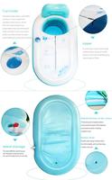 Baignoire gonflable intérieure pliable portable pour adulte