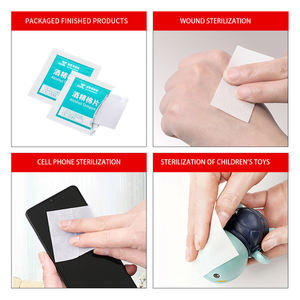 เครื่องผลิตแอลกอฮอล์แบบอัตโนมัติสายการผลิตแผ่นนอนวูฟเวนสำหรับแผ่นอัลกอฮอลล์และแอพพลิเคชั่นผ้าเช็ดทำความสะอาดแอลกอฮอล์ - Product Image 5