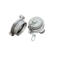 Adaptateur de sécurité incendie en aluminium russe à 66 ergots avec extrémité de capuchon de tuyau rapide et filetage mâle/femelle pour raccords de tuyauterie de bouche d'incendie