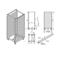 DDP 32 trays 	 Meerlaagse elektrische draairoosteroven voor detailhandelaren voor thuisbakapparatuur