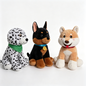 Mochila de Peluche Personalizada para Perros, Set de Peluches de Cachorros de Varias Razas con Relleno de Algodón PP, Unisex para Todas las Edades - Product Image 1