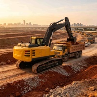 Excavatrice sur chenilles de 76 tonnes à haute efficacité, 760 CV, grande machine de chantier lourde pour l'excavation de roches