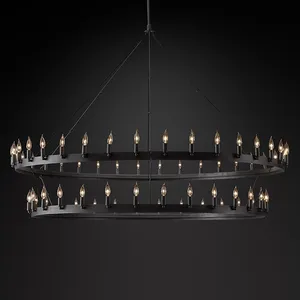 Custom Modern Luxury Ceiling Light Indoor Led Pendant Lighting Restoration Chandelier