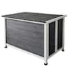Folding Wood <strong>Dog</strong> Houses Outdoor Insulated, Weatherproof <strong>Dog</strong> <strong>Kennel</strong> <strong>Outside</strong> with Door Cute Wooden - Product Image 4