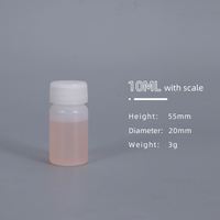 Umetass Bouteilles en plastique HDPE de 10ml Conteneurs de réactifs vides Stockage des liquides chimiques Bouchon à vis Emballage d'eau Logo personnalisable